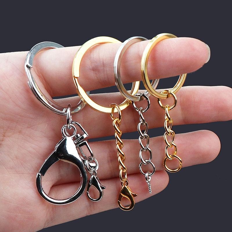 Crochet Chain Keychain Accessory Materials Lobster Clasp Ring Decorative Connector Claw Nail Handmade DIY Pendant