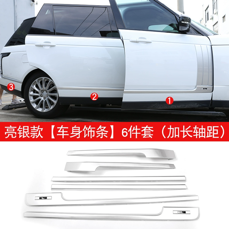 gioăng cửa Land Rover Range Rover Obsidian Kit Executive Edition Màu đen sửa đổi Yao Body Trim Shark Gill Fender Lưới giữa Màu đen sáng đầy đủ gioăng cao su nẹp kính cần gạt nước ô tô 