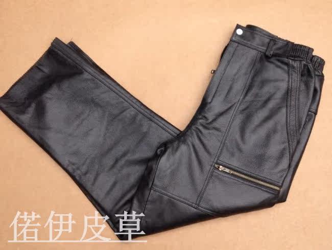 Pantalon cuir homme droit - Ref 1484170 Image 9