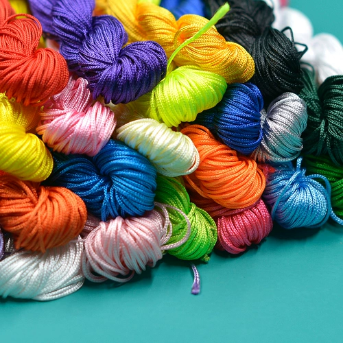 Плетеный браслет из красной нити ручной работы, аксессуар, четки из круглых бусин, плетеное ожерелье, 1mm, связать своими руками