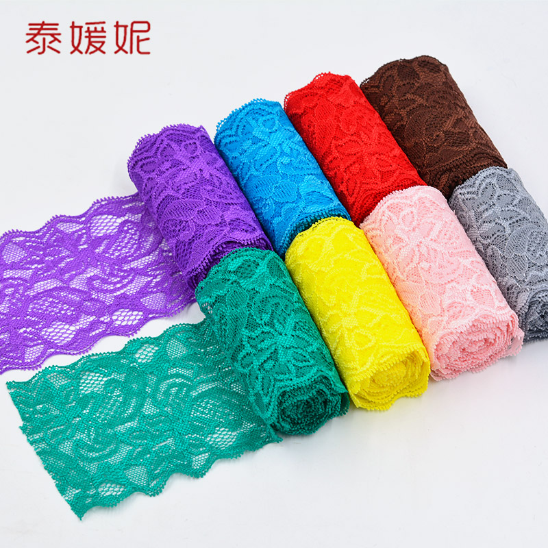 Colorful clothing accessories decorative wide lace edge 8cm lace clothes handmade diy lace edge lace belt