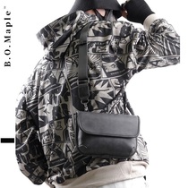BOMaple Guys Single Shoulder Bag Trend Skew Satchel Street Head Fashion Student Satchel Youth Postman Bag Shoulder Bag