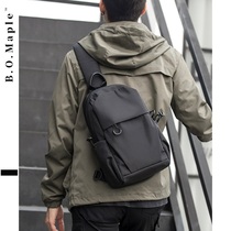 BOMaple Mens Chest Bag Cross-body Bag Tide Brand Shoulder Bag Waterproof Large Capacity 11 iPad Tablet Bag Bag