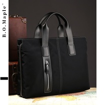 BOMaple high-end fashion mens briefcase tote bag business casual ipad computer bag one-shoulder cross-body bag