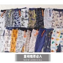Foreign trade spring boys and girls cotton cartoon sports pants sweater pants Terry material warm out loose trousers