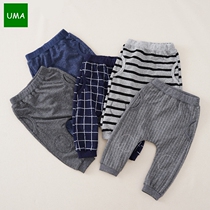 Foreign trade 21 years of spring and autumn new boys and girls baby Haren pants cotton terry soft baby big butt pants