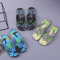 2021 new coconut slippers men's summer beach shoes flip-flops wear non-slip camouflage clip feet
