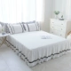 Khăn trải giường giường đơn lanh váy Formula 1.8m mét rửa sạch bông bông bông váy công chúa trượt tấm vải liệm giường giường 1,5m - Váy Petti 	chân váy giường