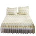 bộ công chúa bedspread giường váy một mảnh bìa ren Hàn Quốc bụi 1,5m bộ khăn trải giường 1.8m mùa hè - Váy Petti