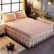 Coral giường khăn trải giường cộng với một mảnh váy mùa đông dày nhung bông giường flannel kẹp trải giường 1,5m 1.8m - Váy Petti ga giường có viền