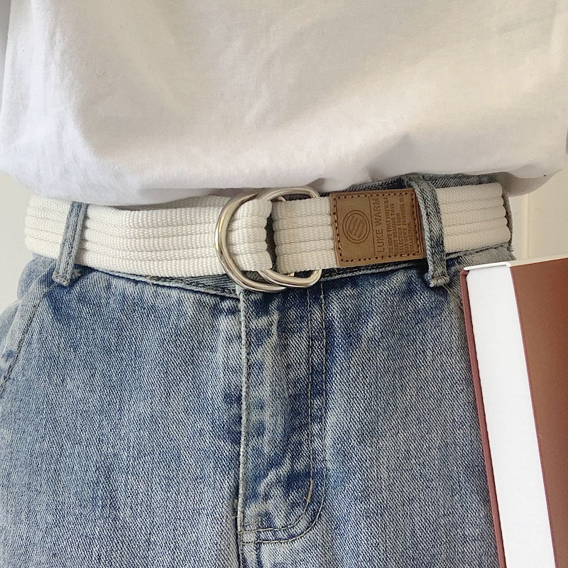 Young Ins craze personality men and women General pants belts South Korean students Jane about 100 hitman Damp Canvas Strap