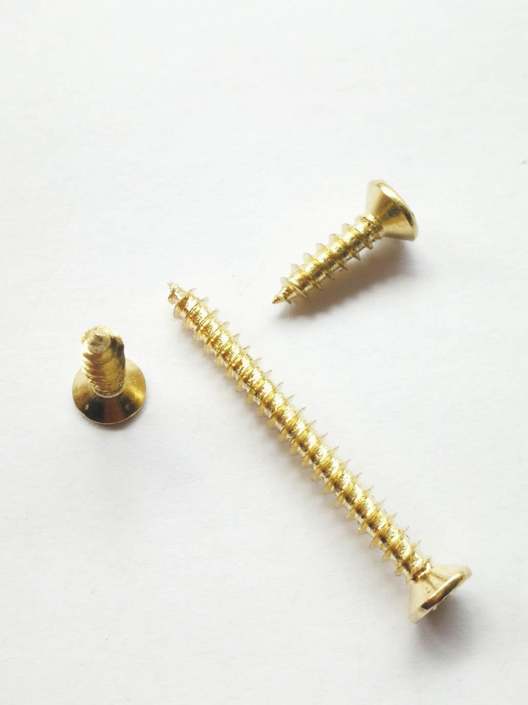 KA copper-plated gold cross countersunk head self-tapping small screws 2M2 3M2 5M3M4M5 hardened 8-level flat head wood screws