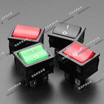 R13-33A 33B power switch red and black rocker four leg double road square boat switch Taiwan new SCI