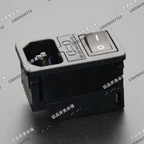 JEC AC AC power socket Card type three-in-one socket with insurance with black switch JR-101-1FRSG