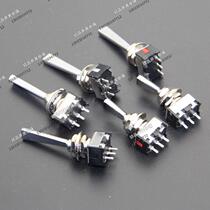PFD flying model airplane pins single-way two-speed three-speed reset M6 long flat handle small button switch Taiwan Deliwei