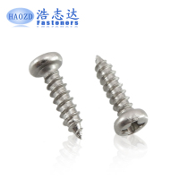 Nickel-plated hard M2 2 self-tapping C- type pan head cross round head self-tapping tip tail screw paa2 2*5-6-8-10-12