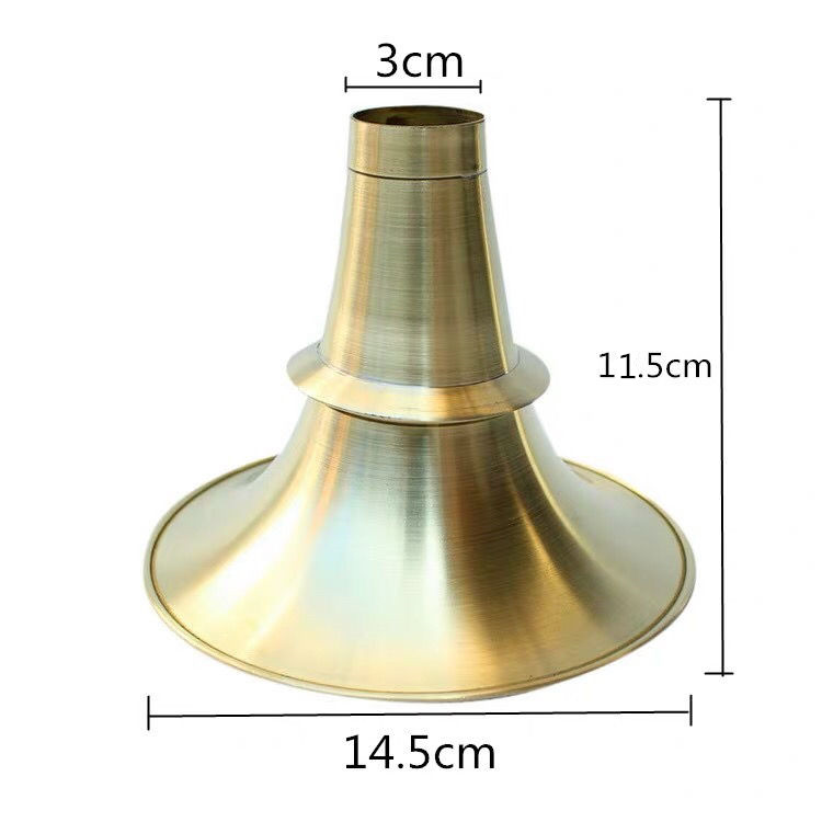 Thick flat flat brass suona bowl suona Copper Bowl folk suona bowl horn bowl brass bowl