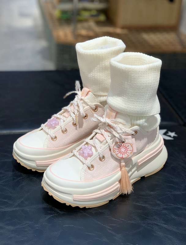 Converse Runstarlegacycx Pink Sandwich-Style Women's Platform Shoes Height-Increasing Shoes A13853C Converse Runstarlegacycx Pink Sandwich-Style Women's Platform Shoes Height-Increasing Shoes A13853C