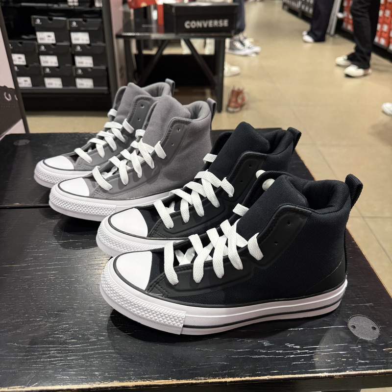 Converse Black and Gray Men's and Women's Aii Star High-Top Casual Canvas Shoes A20534C A20535C Converse Black and Gray Men's and Women's Aii Star High-Top Casual Canvas Shoes A20534C A20535C