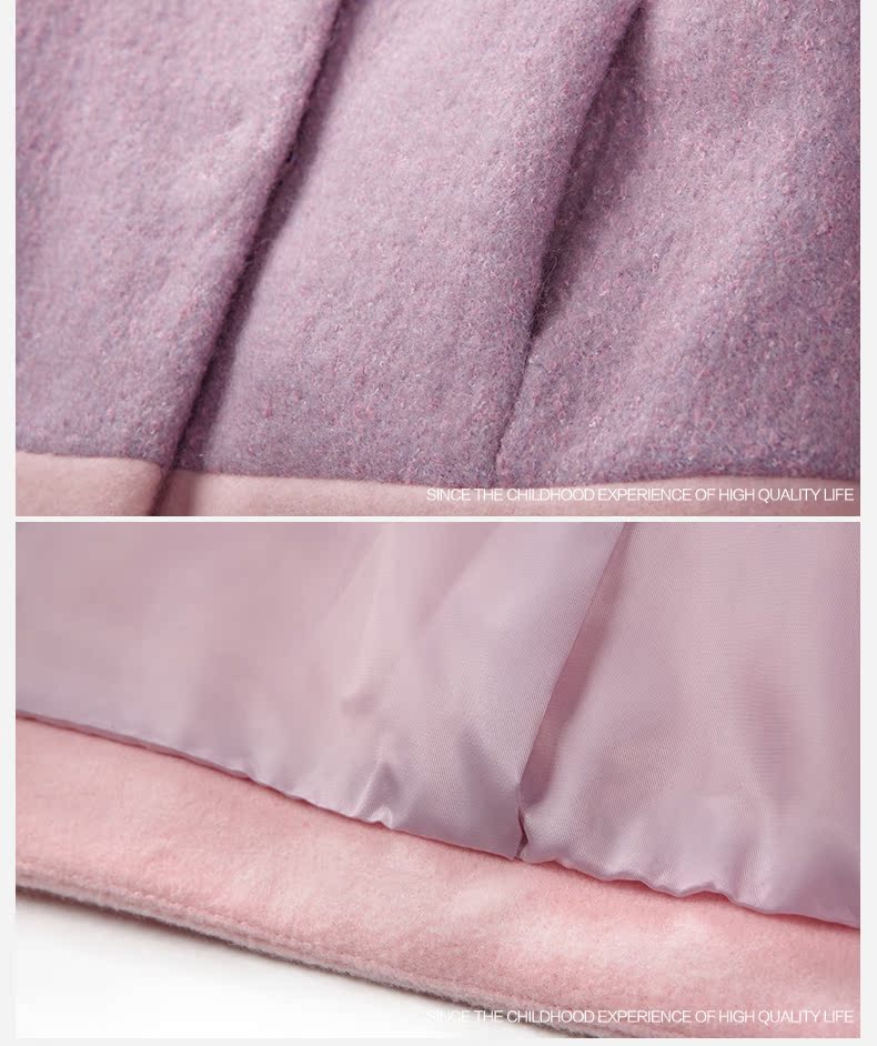 Manteau pour fille LUCKY EYE en laine - Ref 2161551 Image 29