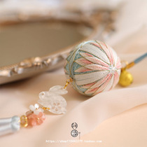 Yingluo) hand bju ball diy material bag car pendant bag hanging Chinese clothing accessories girlfriend classmate birthday gift