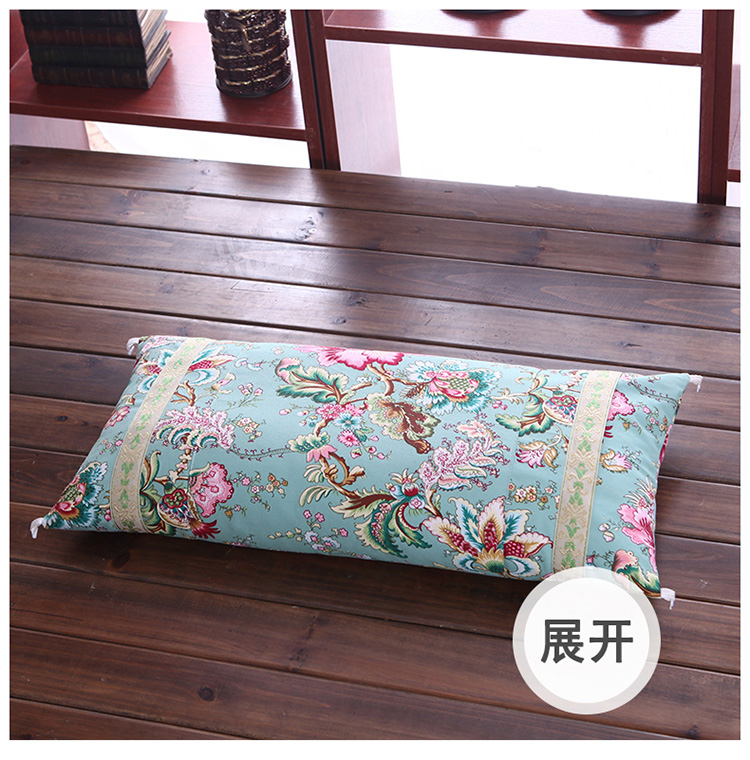 Vỏ kiều mạch gối 1 đôi Bông kiều mạch nguyên chất cổ cao và thấp điều chỉnh độ dày vuông cổ tử cung có thể giặt gối lõi 2 - Gối gối cao su non