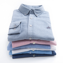 Paul Mens Long Sleeve Shirt Spring Gray Youth Casual Shirt Cotton Plaid Slim Shirt Men