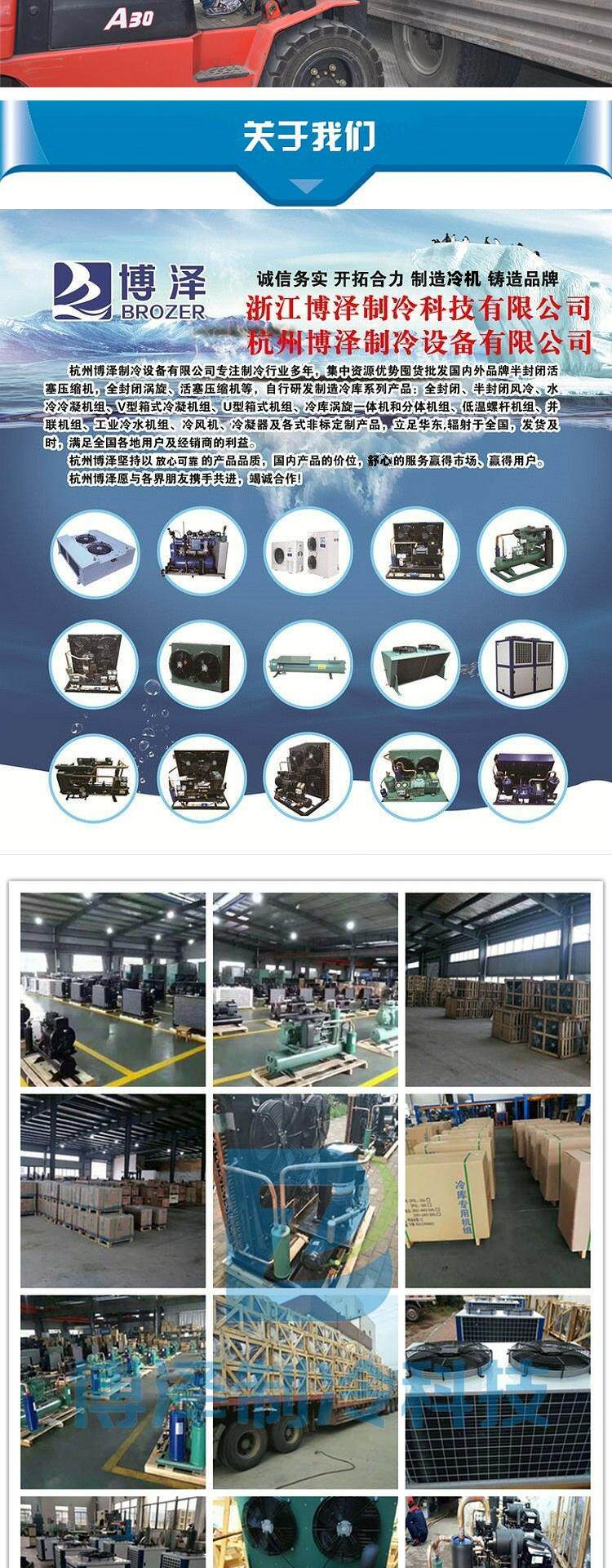 全新大明半封闭涡旋压缩机冷凝机组冷库低温冷冻带喷液低噪音(pic5)