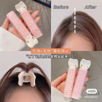 Small wheat * root hair fluffy artifact ins head incognito issuing fixed bangs hairclip air curlers