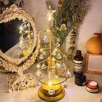 Wheat * ins same retro night light crystal star lamp girl bedroom decoration lamp room decoration gift
