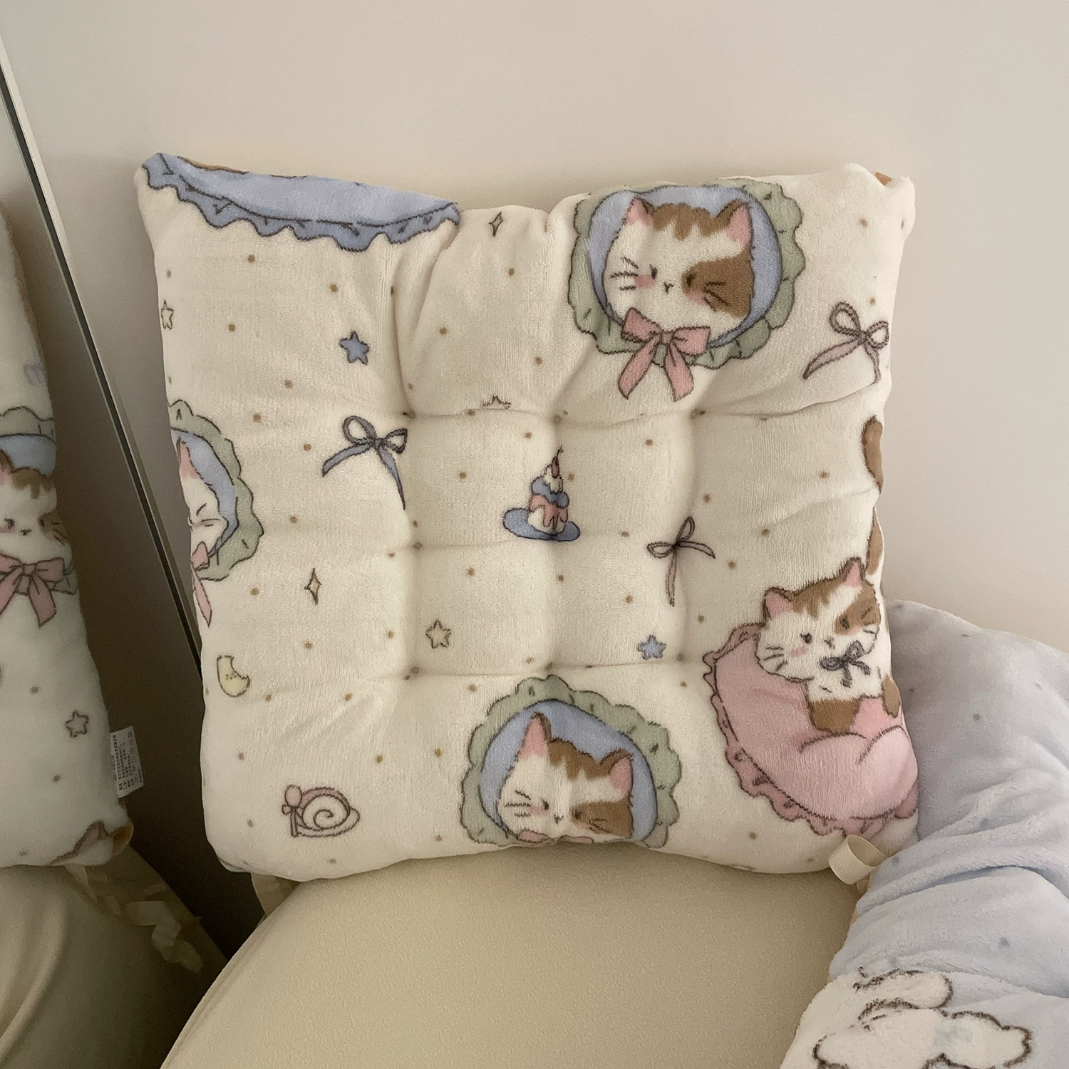 Милая тканевая подушка из плюша для офиса, дивана, ремня, Highchair, увеличенная толщина