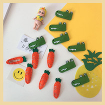 Wheat 丨 Cute cartoon felt hairpin BB clip bangs clip Japanese and Korean girls and children hair card edge clip soft sister hair accessories