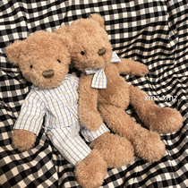 ins dress gentleman bear sleeping soothing doll plush doll female teddy bear doll toy birthday gift