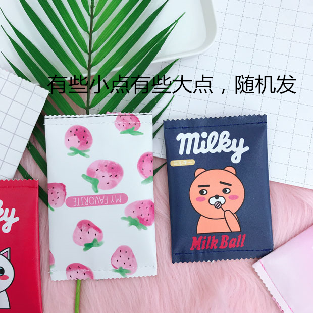 Phiên bản tiếng Hàn của túi sinh viên trái cây dễ thương hoạt hình nhỏ và thú vị clutch nam