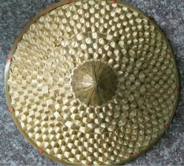 Bamboo hat dance supplies bamboo plain white pineapple decoration performance stage performance props sunshade rain hat