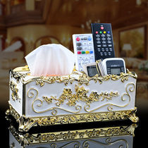 Multifunctional tissue box drawing paper box paper box home living room remote control storage box creative cute light luxury Nordic