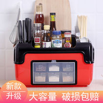 Kitchen supplies household dressing rack stove table chopsticks box knife holder countertop seasoning kitchen storage shelf