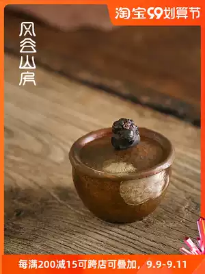 Handmade hammered copper wake-up tea cans gilded silver Pu'er tea black tea small tea cans retro tea warehouse wake-up tea with lid