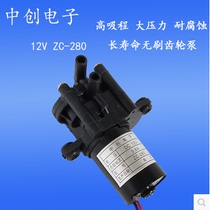 12v Volt 24v DC ozone resistant gear pump corrosion resistant pesticide spray self-priming high head mini water pump