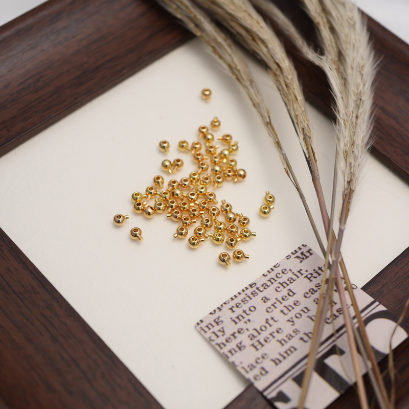 DIY Accessories 18K Color-Preserving Pressure Cooker Snap Button Necklace Bracelet End Clasp Fishing Line Elastic Cord Positioning Bead Clasp