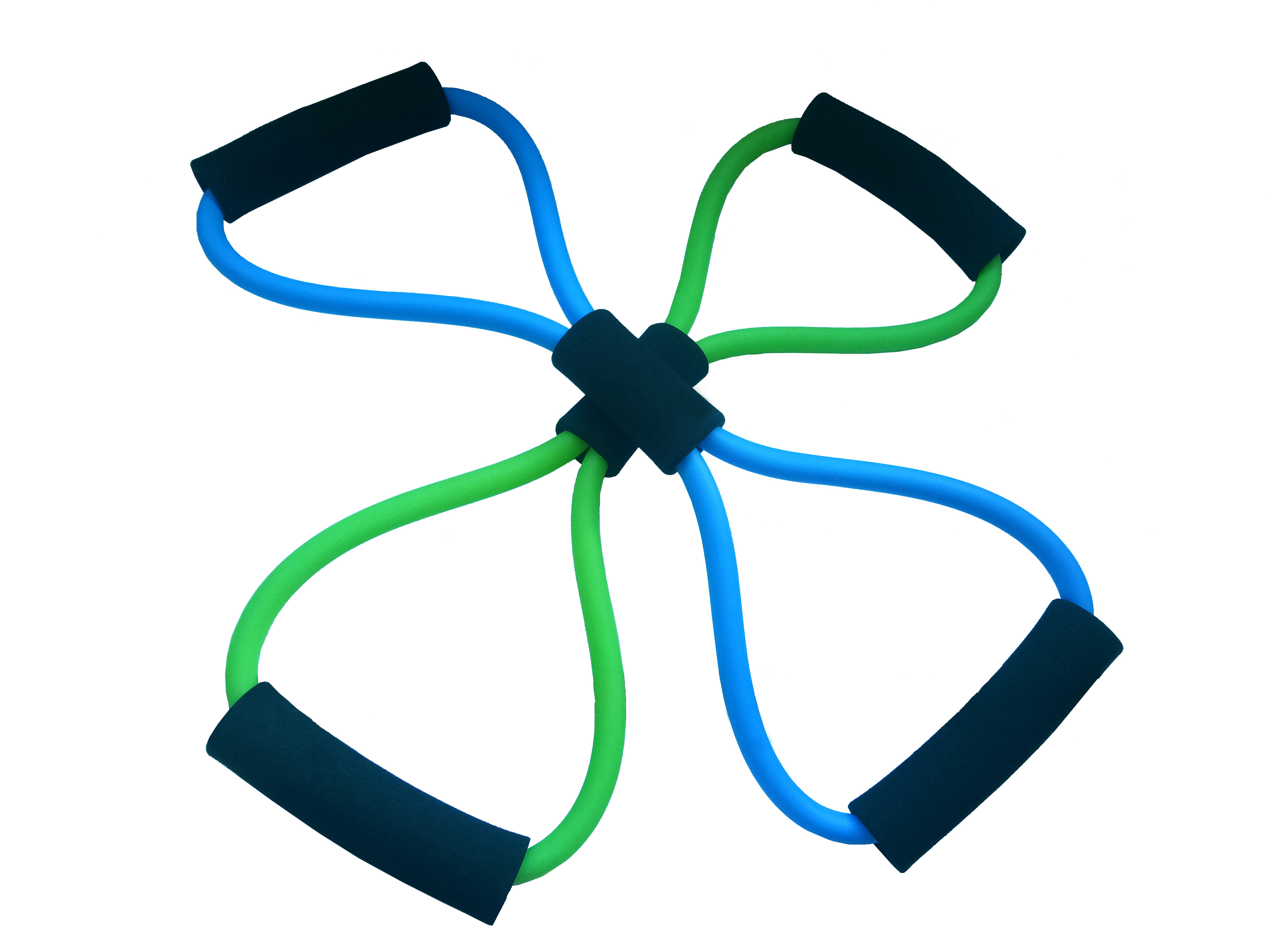 Enlargement Chest Training Arm Tension Rope Pipe Yoga Rubber Pipe Rope Pull Force Instrumental with strength training elastic band 8 word pull-force instrumental