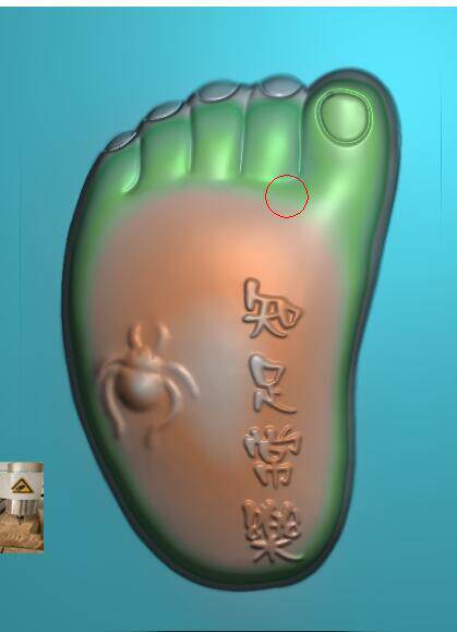 Carved figure jdp relief figure grayscale figure bmp jade carving pendant is enough to satisfy Changle spider foot handle piece