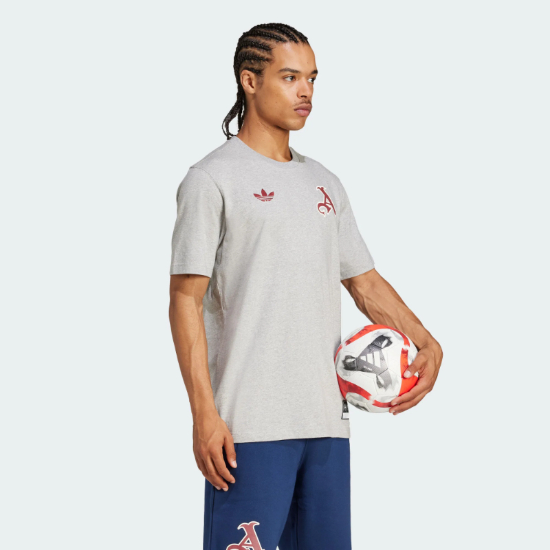 Adidas Adidas Football Casual Culture American Campus Style Pure Cotton Short-Sleeved Round Neck T-Shirt Jl6111