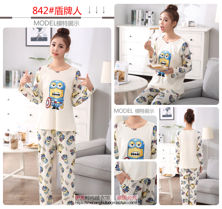 MM lớn chất béo cộng với phân bón tăng đồ ngủ dài tay Bộ đồ ngủ 200 kg cotton nữ mùa thu set đồ 2 mảnh XXXXL bộ đũi nam