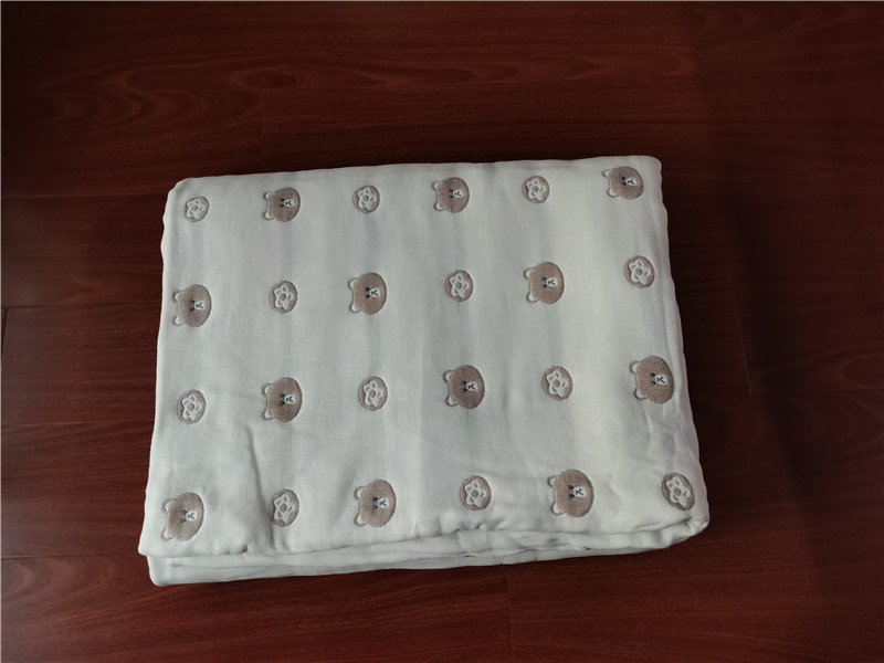 Foreign trade Original single Cut Label 6-layer gauze blanket cover blanket Large size