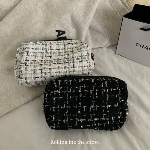 Портативная маленькая косметичка, сумка через плечо, помада, косметический кушон, брендовая сумка-органайзер, в стиле Шанель