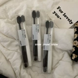 Мягкая портативная зубная щетка для влюбленных для путешествий подходит для мужчин и женщин, 2 шт