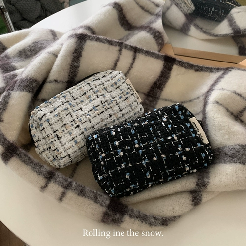 Портативная маленькая косметичка, сумка через плечо, помада, косметический кушон, брендовая сумка-органайзер, в стиле Шанель