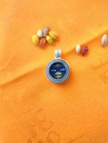 Ultra small 1 0CM painting core 925 silver shell hand-painted Tibetan thangka pharmacist Buddha Dharma eye thangka pendant