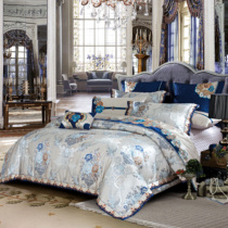 European-style luxury high-precision embroidery bed cover four-piece brocade jacquard bedding quilted 1 8 2m bed